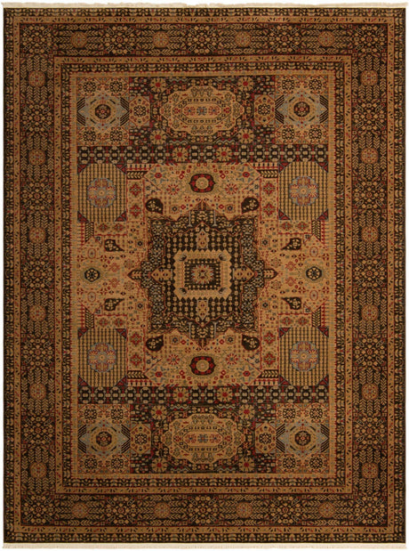 Brown 9' x 12' Palace Rectangle Area Rug