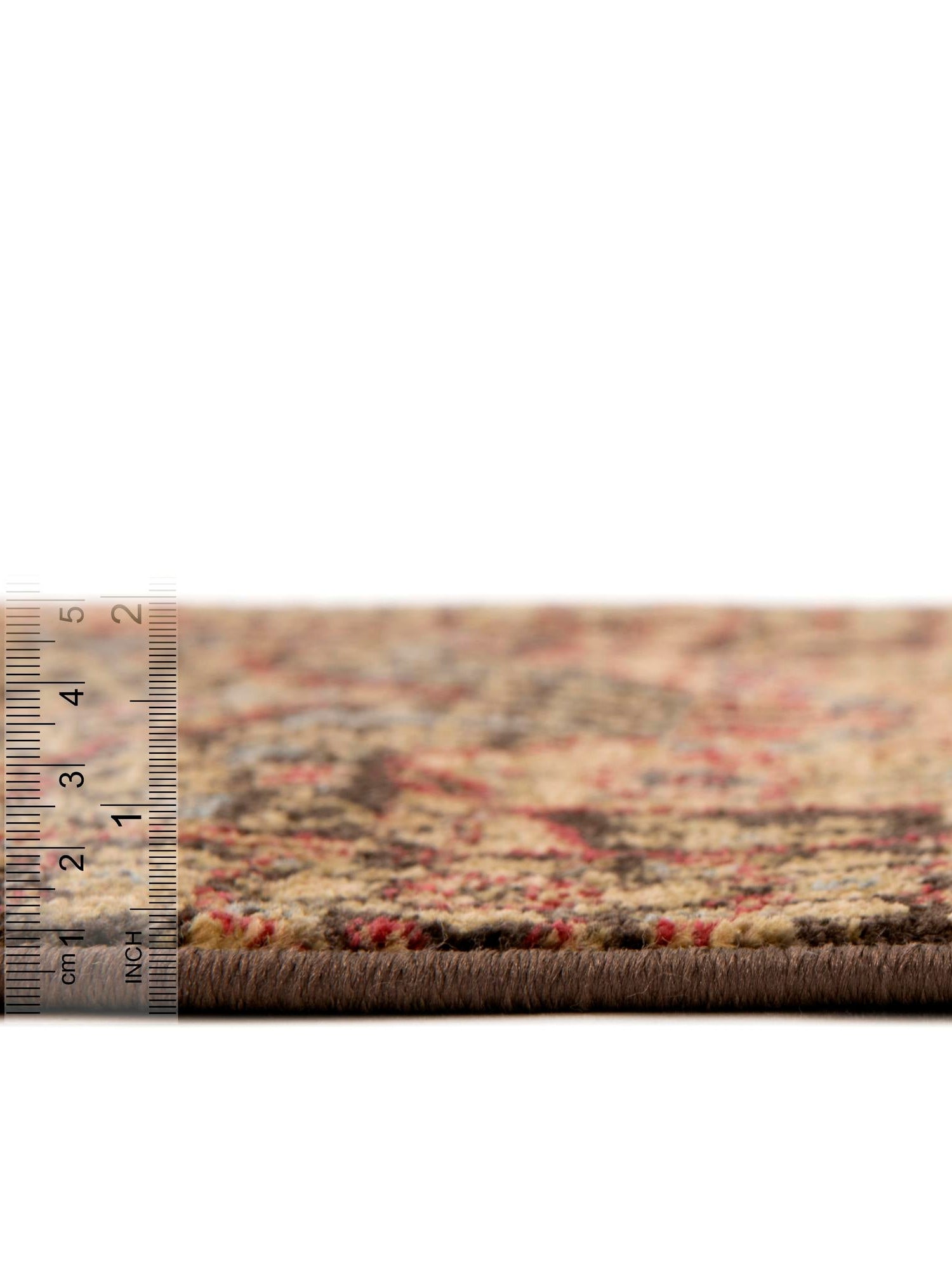 Brown 8' x 8' Palace Round Area Rug