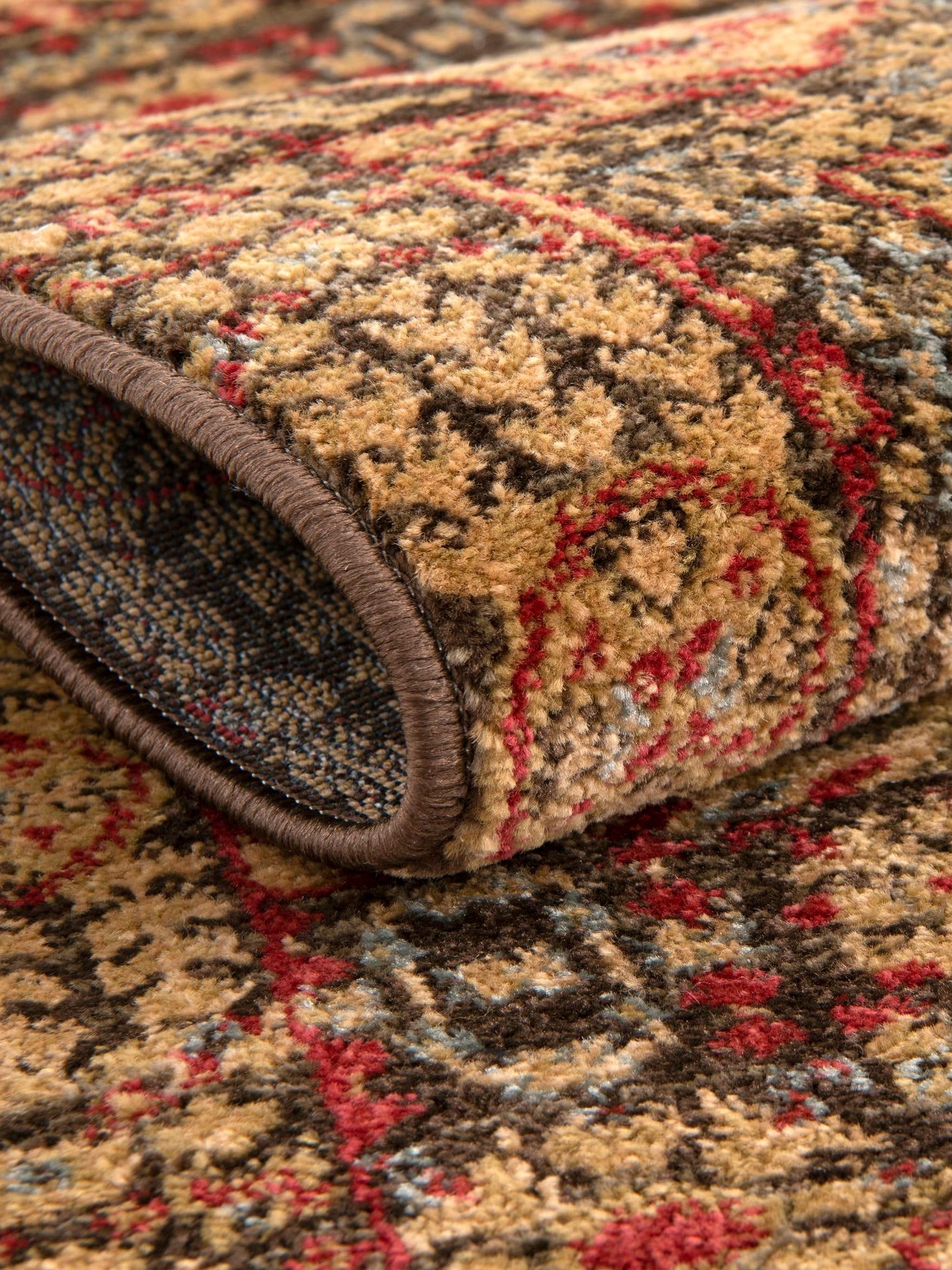 Brown 6' 1 x 6' 1 Palace Round Area Rug