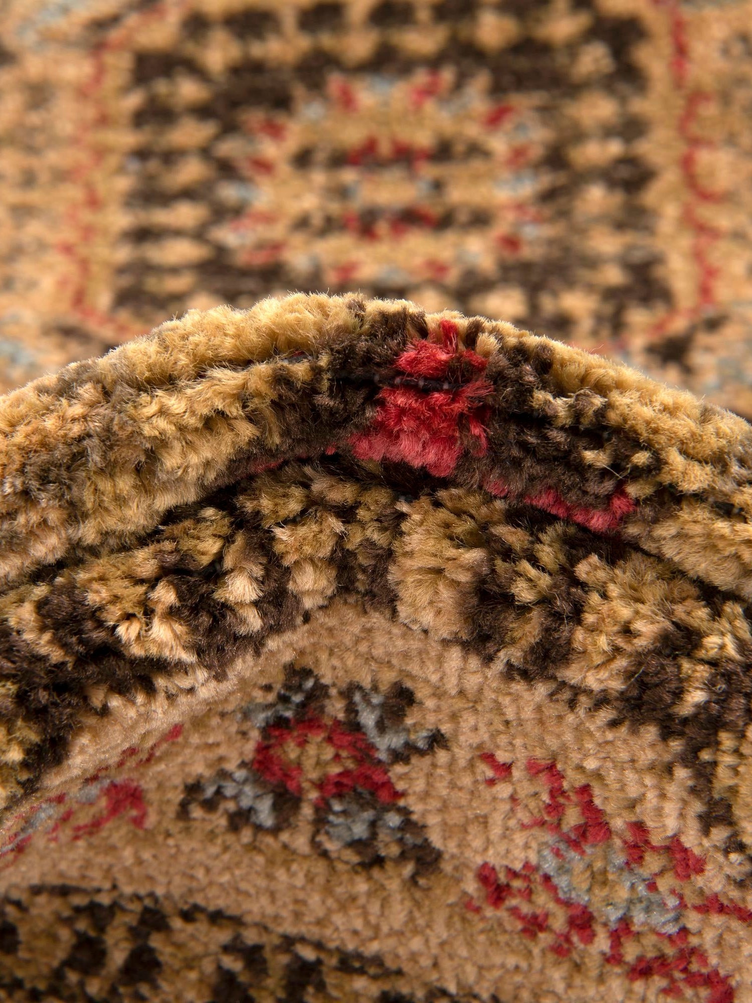 Brown 6' 1 x 6' 1 Palace Round Area Rug