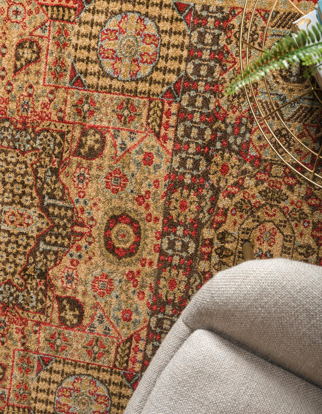 Brown 10' x 11' 4 Palace Rectangle Rug