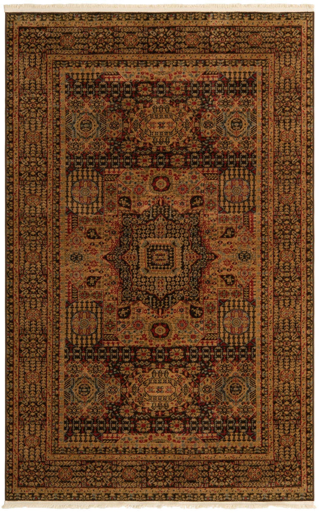 Brown 5' 1 x 8' Palace Rectangle Area Rug