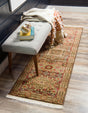 Brown 2' x 6' 1 Palace Runner Area Rug Traditional Motif Design 100% Polypropylene Majestic Carpet for Elegant Interior Decorating for Sale at Rug Engine