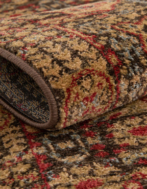 Brown 2' 7 x 10' Palace Runner Area Rug