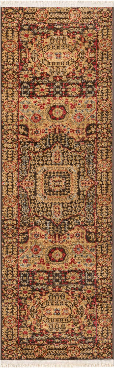 Brown 2' x 6' 1 Palace Runner Area Rug