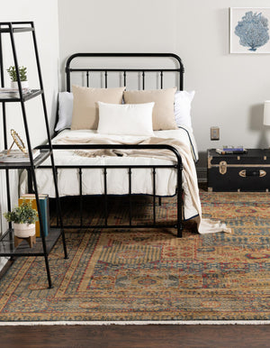 Blue 2' x 3' 1 Palace Rectangle Area Rug