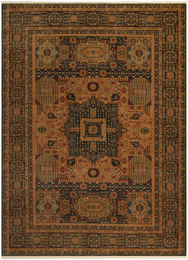 Blue 9' x 12' Palace Rectangle Area Rug