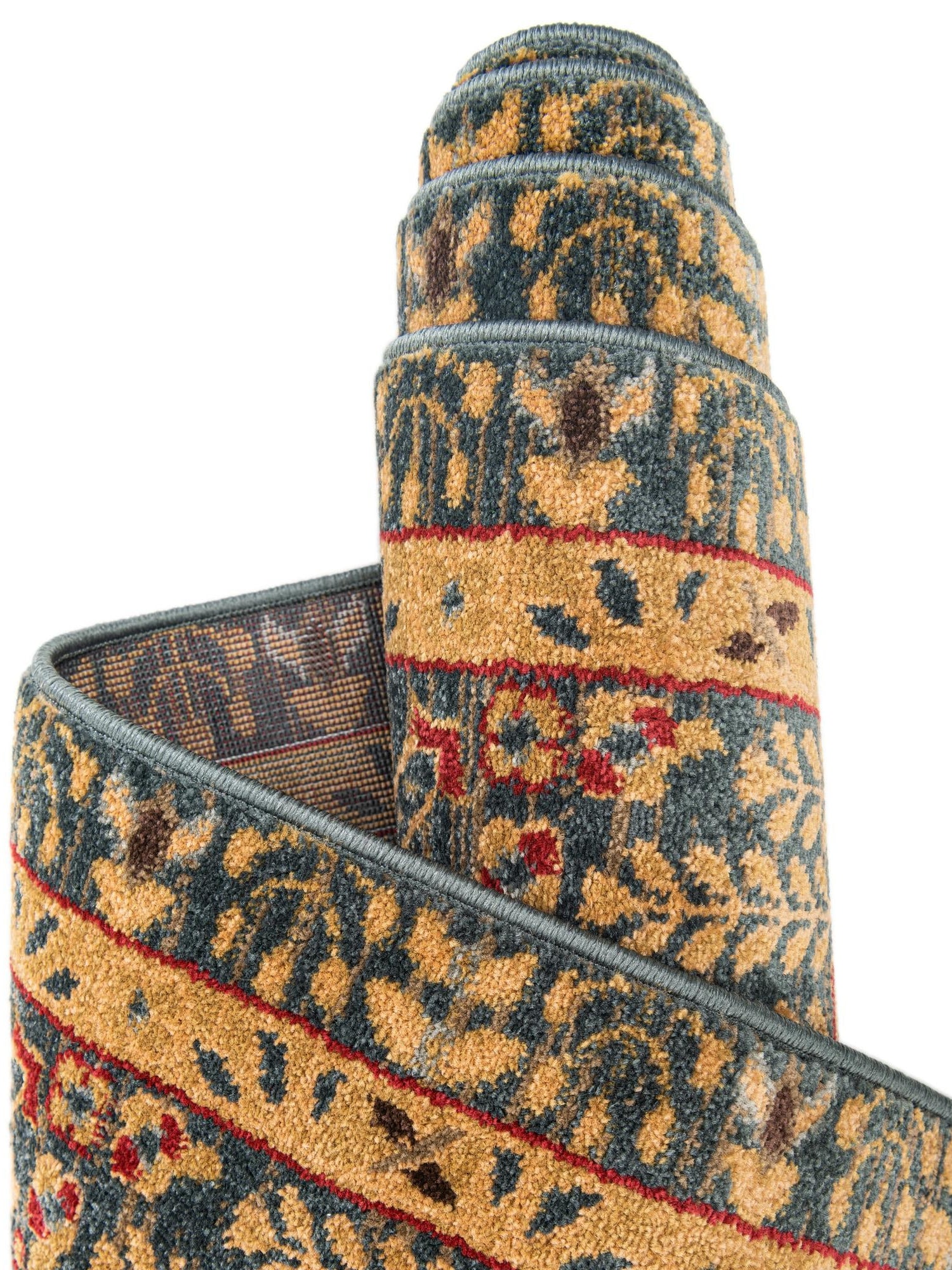 Blue 5' 1 x 5' 1 Palace Round Area Rug