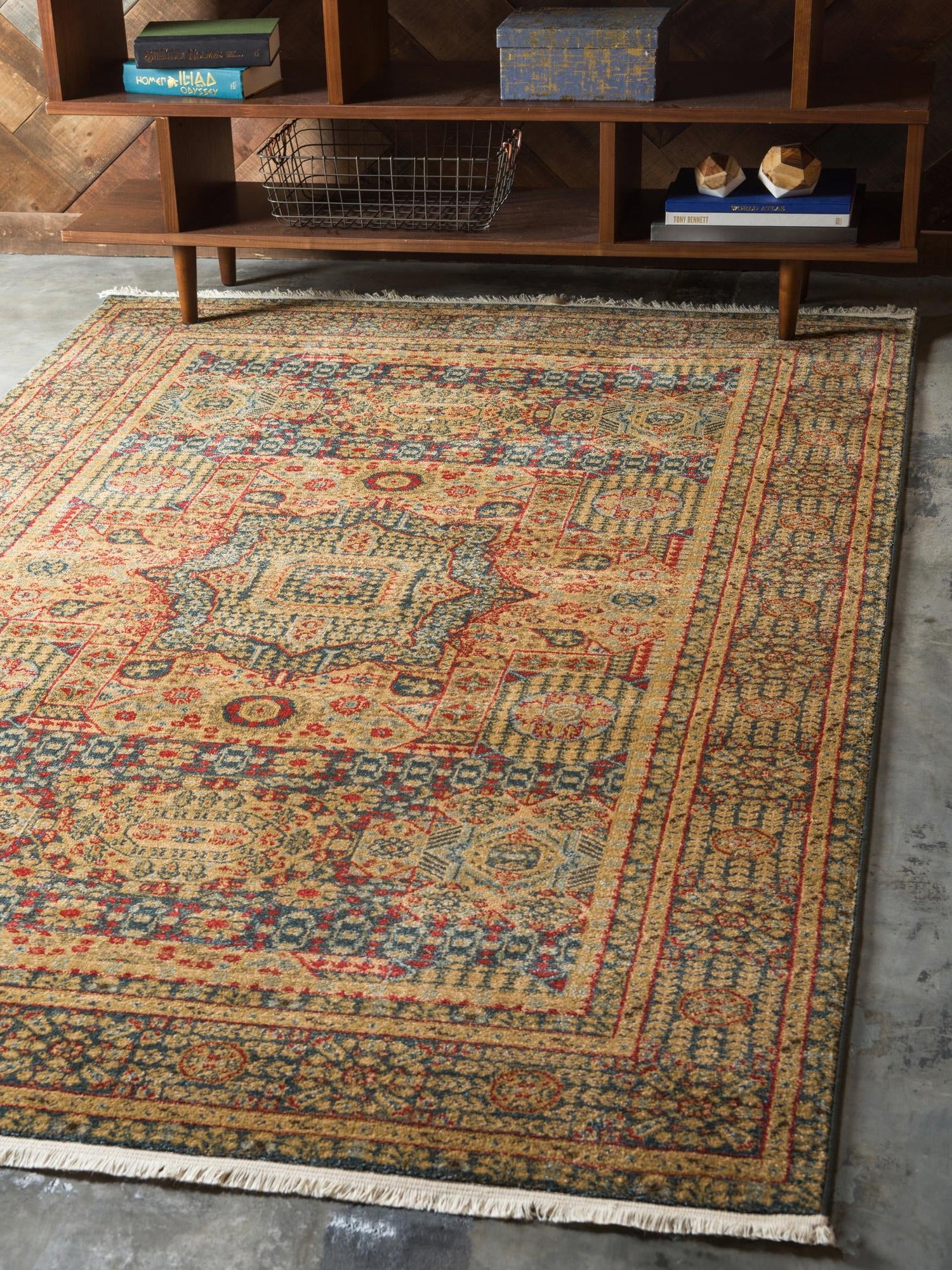 Blue 10' x 11' 4 Palace Rectangle Area Rug