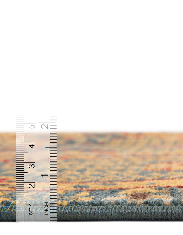 Blue 5' 1 x 8' Palace Rectangle Area Rug