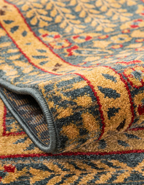 Blue 2' x 8' Palace Runner Area Rug Traditional Motif Design 100% Polypropylene Majestic Carpet for Elegant Interior Decorating for Sale at Rug Engine