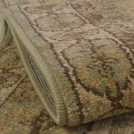 Light Green 3' 3 x 3' 3 Palace Round Area Rug Traditional Motif Design 100% Polypropylene Majestic Carpet for Elegant Interior Decorating for Sale at Rug Engine