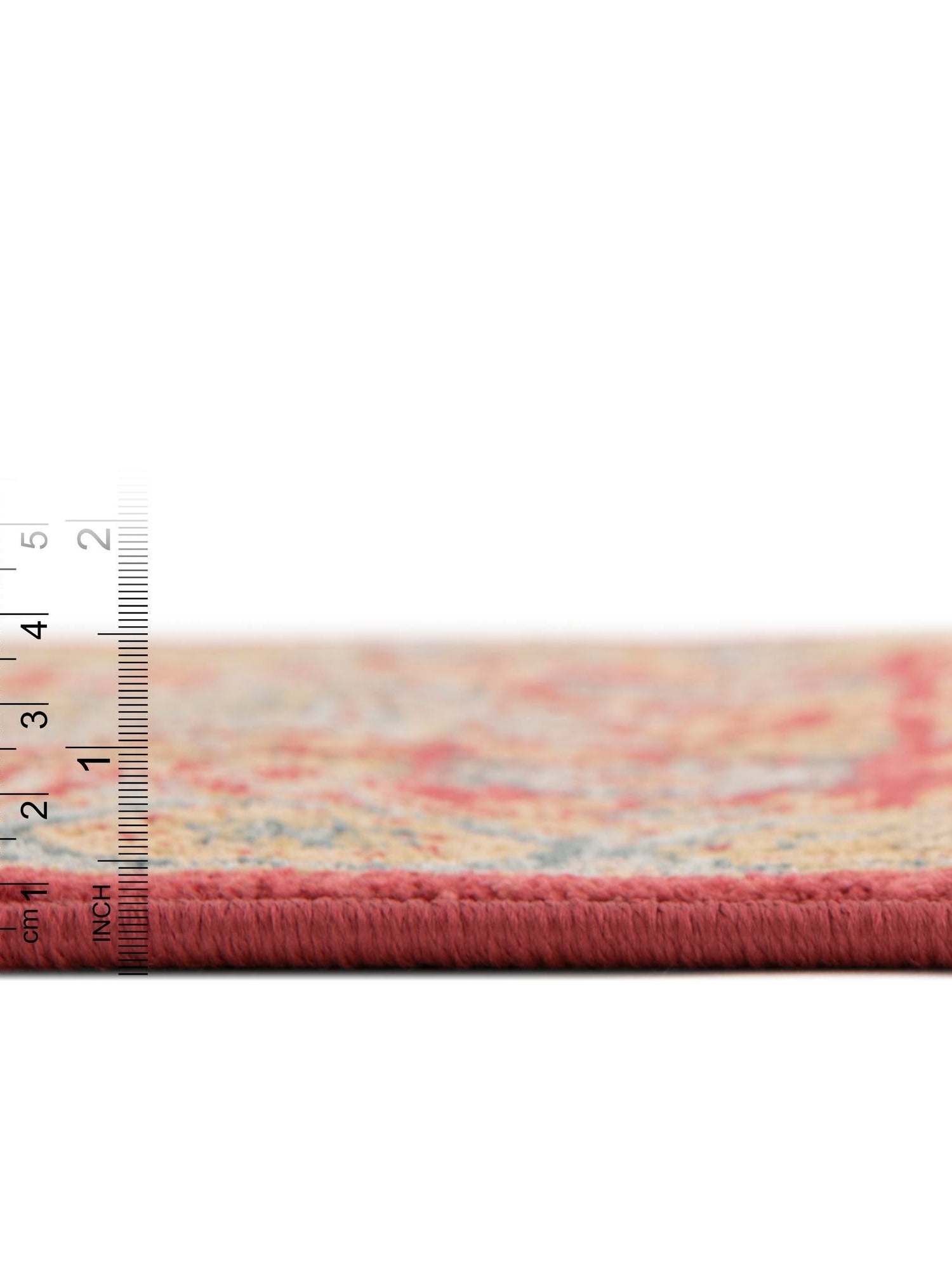 Red 3' 3 x 3' 3 Palace Round Area Rug