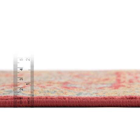 Red 3' 3 x 3' 3 Palace Round Area Rug Traditional Motif Design 100% Polypropylene Majestic Carpet for Elegant Interior Decorating for Sale at Rug Engine