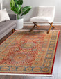 Red 2' x 3' 1 Palace Rectangle Area Rug