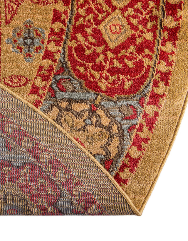 Red 8' x 8' Palace Round Area Rug