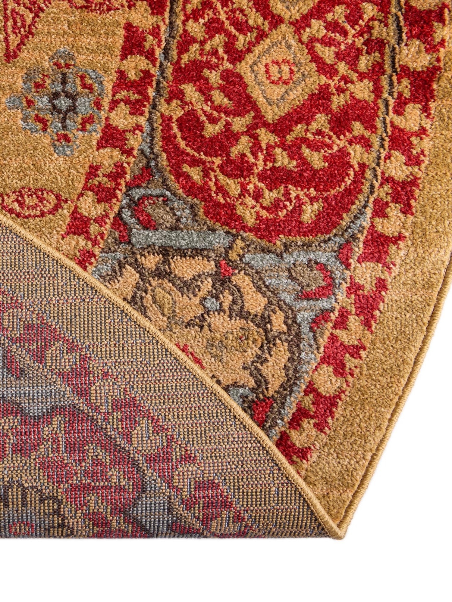 Red 3' 3 x 3' 3 Palace Round Area Rug