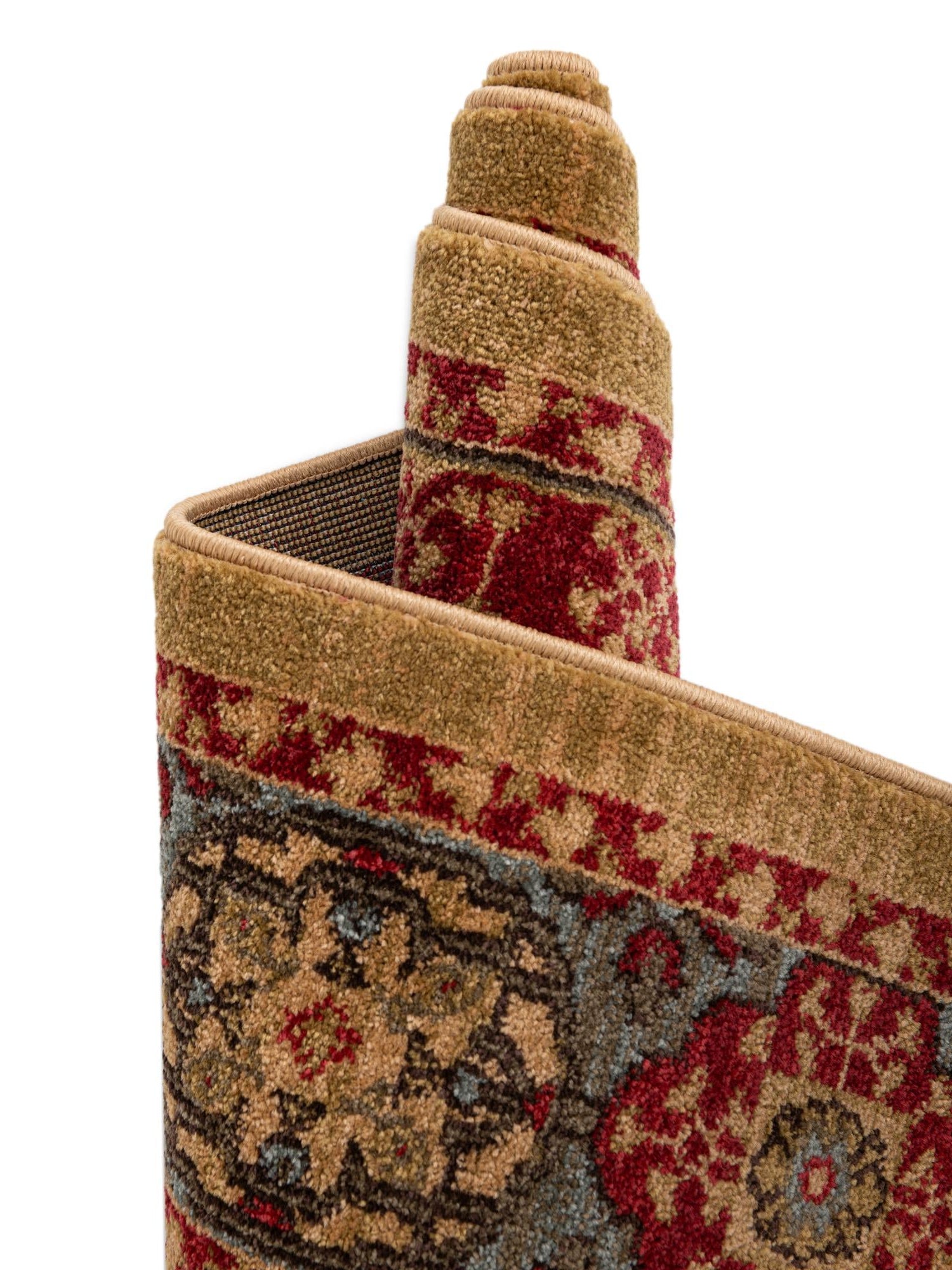 Red 3' 3 x 3' 3 Palace Round Area Rug