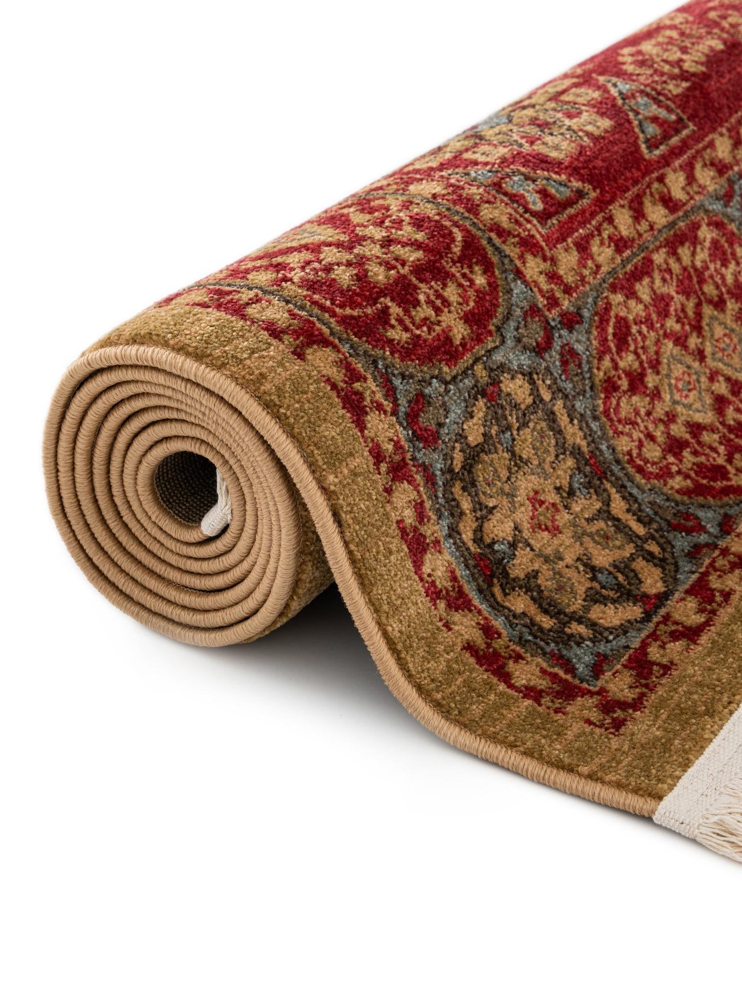 Red 3' 3 x 3' 3 Palace Round Area Rug