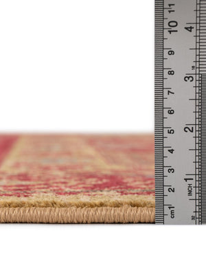 Red 6' x 9' Palace Rectangle Area Rug