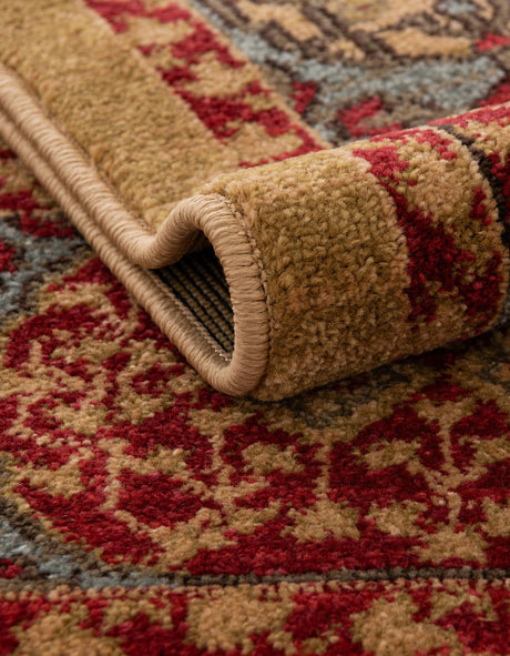 Red 3' 3 x 5' 3 Palace Rectangle Area Rug Traditional Motif Design 100% Polypropylene Majestic Carpet for Elegant Interior Decorating for Sale at Rug Engine