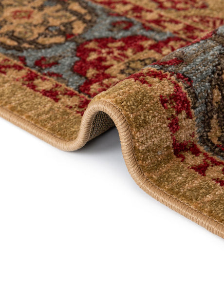 Red 5' 1 x 8' Palace Rectangle Area Rug Traditional Motif Design 100% Polypropylene Majestic Carpet for Elegant Interior Decorating for Sale at Rug Engine