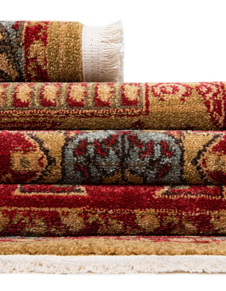Red 5' 1 x 8' Palace Rectangle Area Rug Traditional Motif Design 100% Polypropylene Majestic Carpet for Elegant Interior Decorating for Sale at Rug Engine