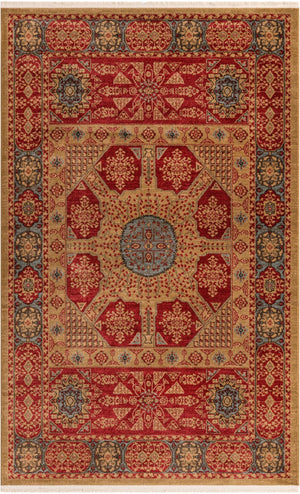 Red 5' 1 x 8' Palace Rectangle Area Rug