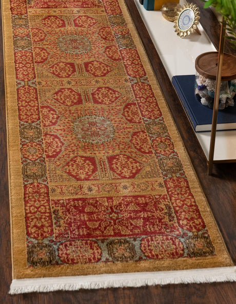 Red 2' x 6' 1 Palace Runner Area Rug