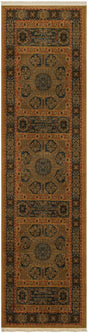 Blue 2' 7 x 10' Palace Runner Area Rug
