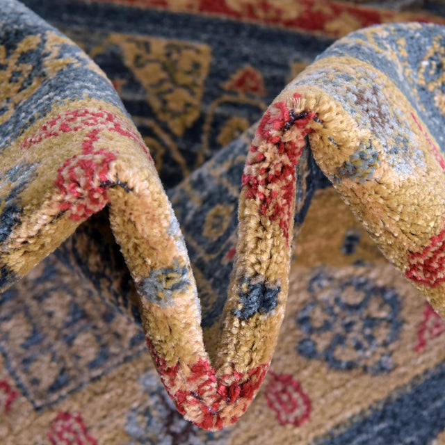 Blue 2' 7 x 10' Palace Runner Area Rug