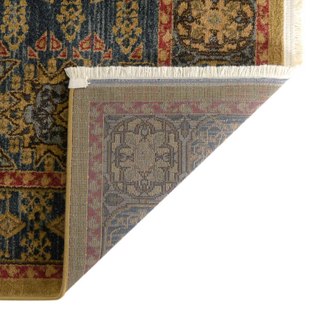 Blue 2' 7 x 10' Palace Runner Area Rug Traditional Motif Design 100% Polypropylene Majestic Carpet for Elegant Interior Decorating for Sale at Rug Engine