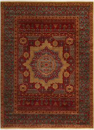 Red 9' x 12' Palace Rectangle Area Rug