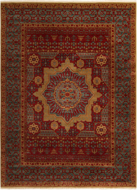 Red 9' x 12' Palace Rectangle Area Rug