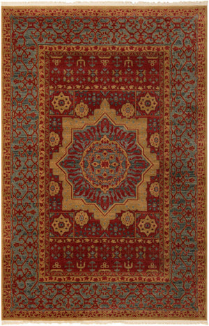 Red 6' 1 x 9' Palace Rectangle Area Rug