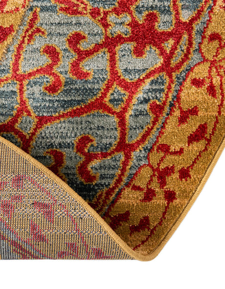 Red 3' 1 x 3' 1 Palace Round Area Rug Traditional Motif Design 100% Polypropylene Majestic Carpet for Elegant Interior Decorating for Sale at Rug Engine