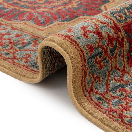 Red 2' x 3' 1 Palace Rectangle Area Rug Traditional Motif Design 100% Polypropylene Majestic Carpet for Elegant Interior Decorating for Sale at Rug Engine