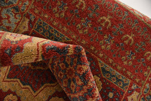 Red 2' 7 x 10' Palace Runner Area Rug