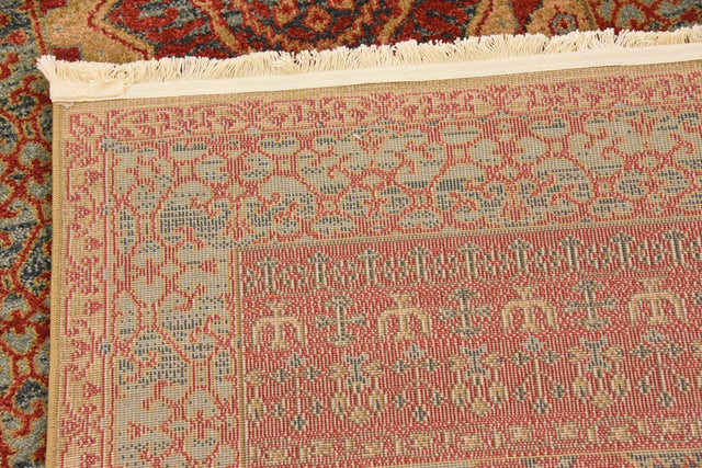 Red 2' 7 x 10' Palace Runner Area Rug