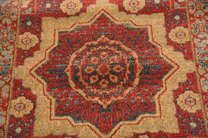 Red 2' 7 x 10' Palace Runner Area Rug