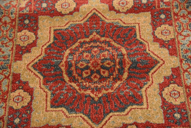Red 2' 7 x 10' Palace Runner Area Rug