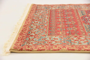 Red 2' 7 x 10' Palace Runner Area Rug