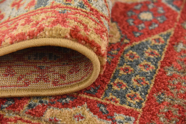 Red 2' 7 x 10' Palace Runner Area Rug