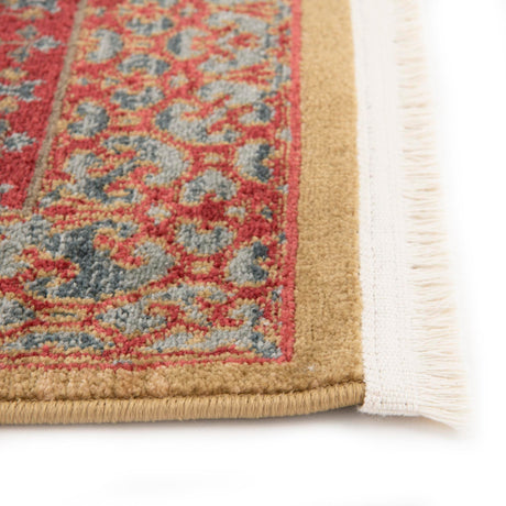 Red 2' 7 x 10' Palace Runner Area Rug Traditional Motif Design 100% Polypropylene Majestic Carpet for Elegant Interior Decorating for Sale at Rug Engine
