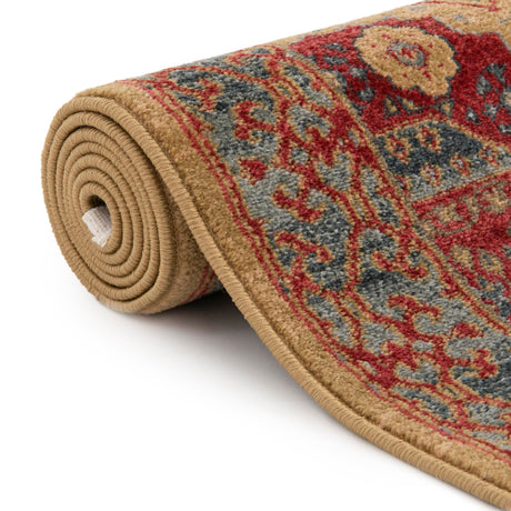 Red 2' 7 x 10' Palace Runner Area Rug Traditional Motif Design 100% Polypropylene Majestic Carpet for Elegant Interior Decorating for Sale at Rug Engine