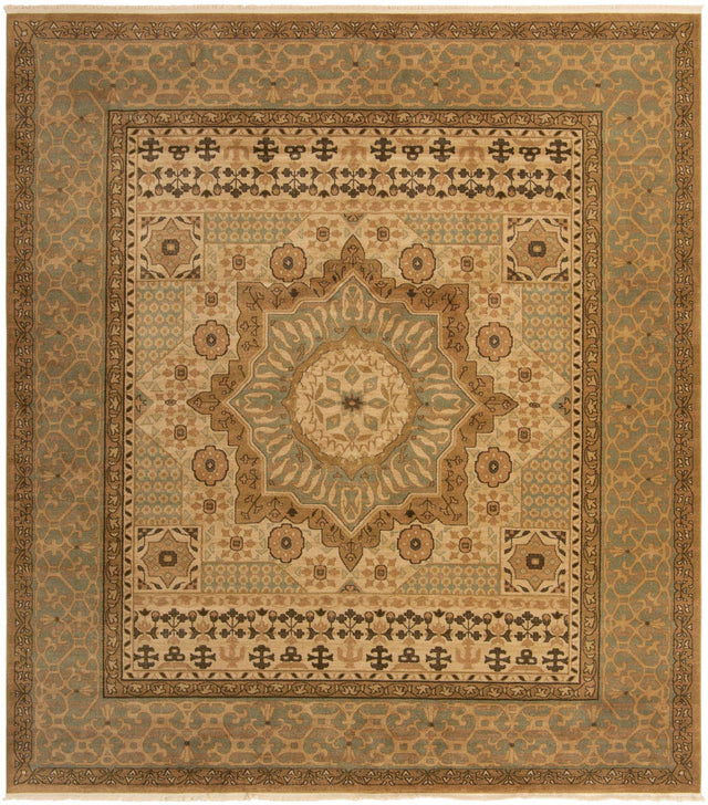 Cream 10' x 11' 4 Palace Rectangle Area Rug