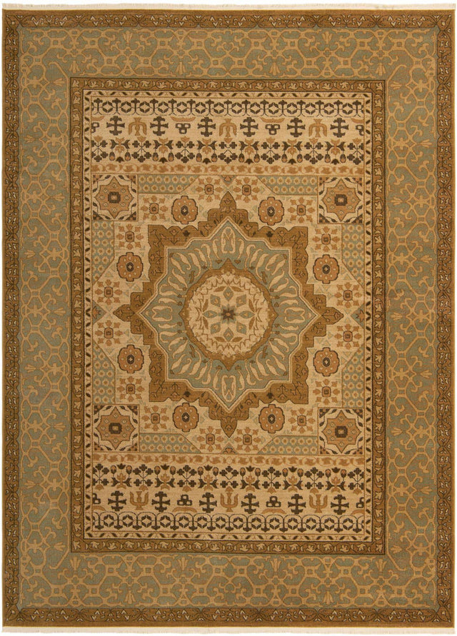 Cream 9' x 12' Palace Rectangle Area Rug