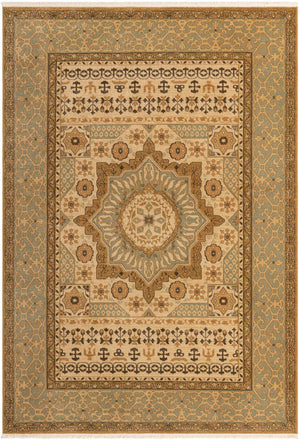 Cream 7' 1 x 10' Palace Rectangle Area Rug