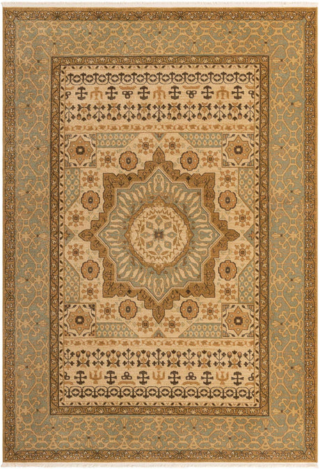 Cream 7' 1 x 10' Palace Rectangle Area Rug