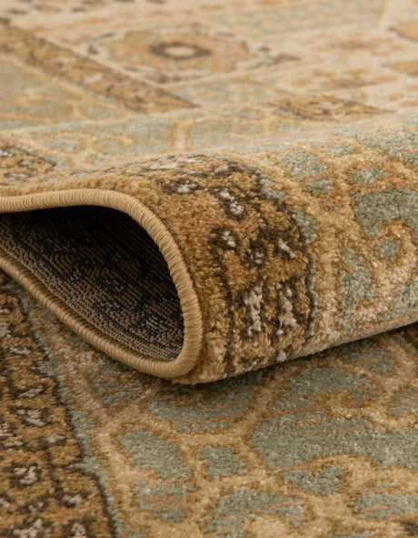 Cream 3' 1 x 3' 1 Palace Round Area Rug Traditional Motif Design 100% Polypropylene Majestic Carpet for Elegant Interior Decorating for Sale at Rug Engine